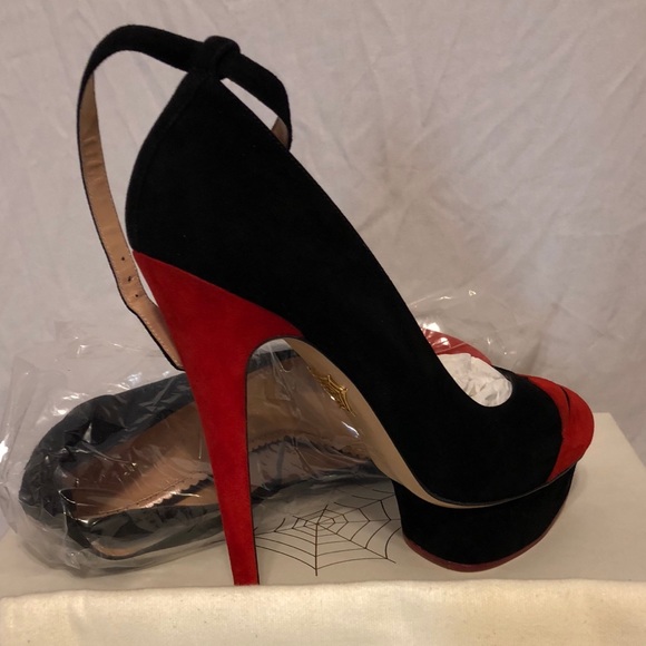 Charlotte Olympia “Kiss Me Dolores” Platform Pumps - Picture 7 of 8